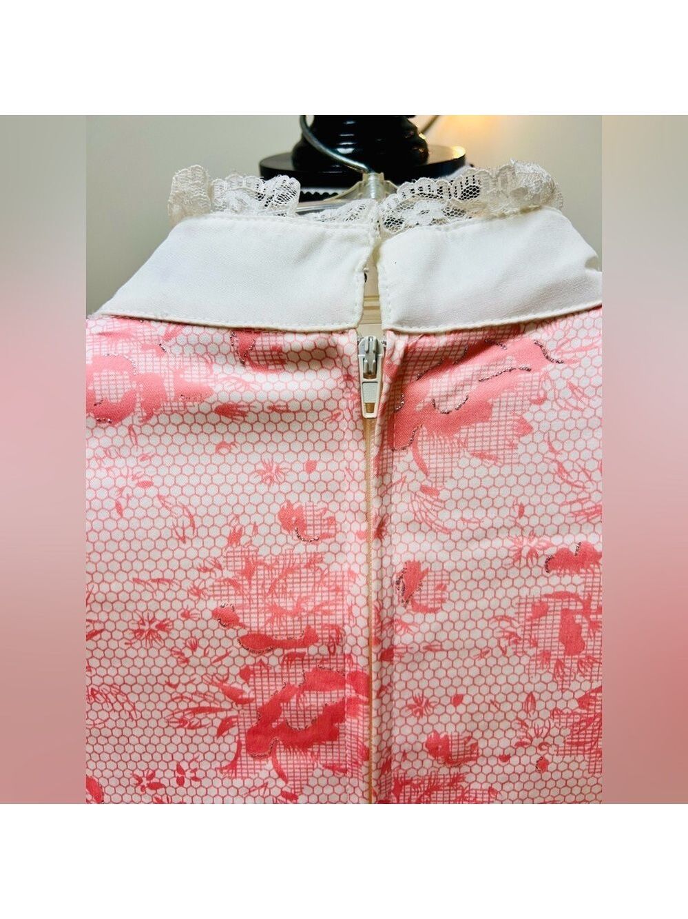 Bodyline Sweet Lolita Pink Floral OP Dress 2L Harajuku J-Fashion Kawaii 2011 New - Picture 13 of 16